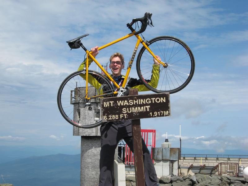 Mt. Washington victory pose