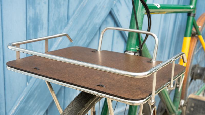 Bike rack, close-up view.